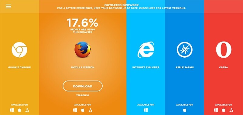 Outdated browser